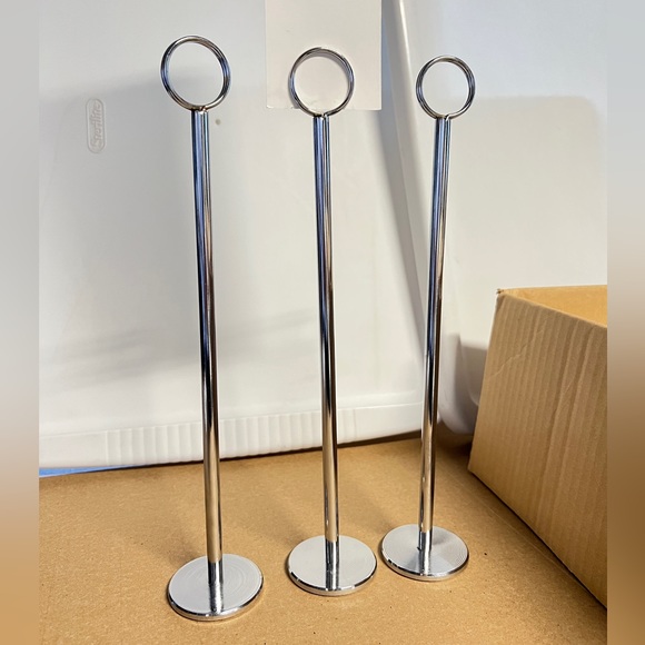 Twelve 12” Tall Table Card Holders NWOT